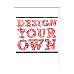 Design Your Own Stationery Flat Card - Vertical