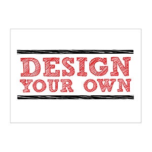 Design Your Own Personalized Stationery Flat Card- 5 x 7 Horiz.