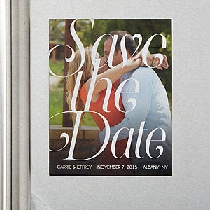 Sweet Embrace Photo Save The Date Magnets