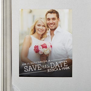 Meet In The Middle Photo Save The Date Magnets