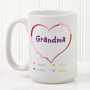 All Our Hearts Personalized Coffee Mugs