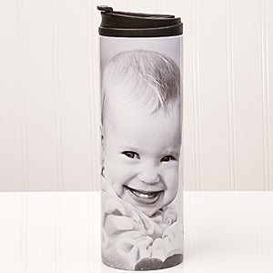 Photo Collage Personalized 16oz. Travel Tumbler- 1 photo