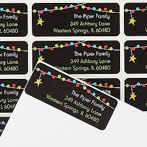 Holiday Excitement Return Address Labels