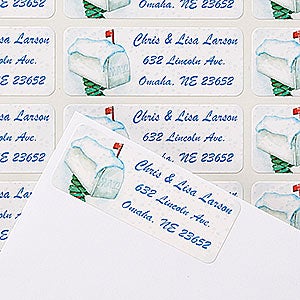 Enchanted Snow Escape Return Address Labels