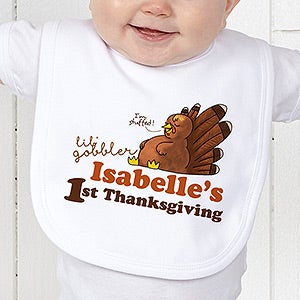 My First Thanksgiving Personalized Bib