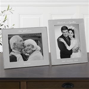 Mariposa® String of Pearls Personalized Anniversary Photo Frame-8x10