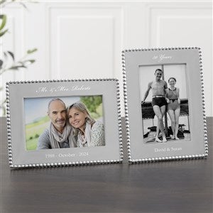 Mariposa® String of Pearls Personalized Anniversary Photo Frame-4x6