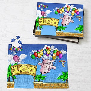 Floating Zoo Personalized Puzzle- 252 Piece