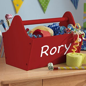 KidKraft Personalized Toy Caddy - Red