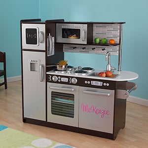 KidKraft Personalized Uptown Espresso Kitchen