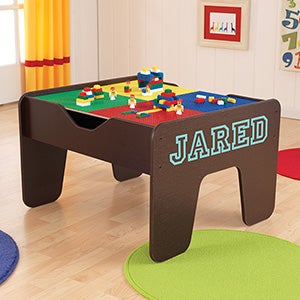 KidKraft Personalized 2 in 1 Activity Table - Espresso