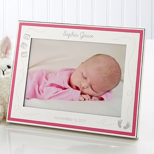 It?s A Girl Personalized Engraved Frame
