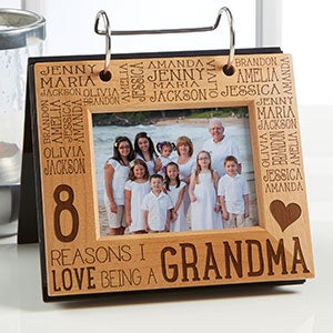 Reasons Why For Her Engraved Photo Flip Picture Album