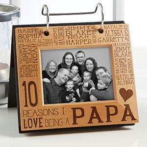 Personalized Photo Flip Picture Album - Reasons Why - For Him