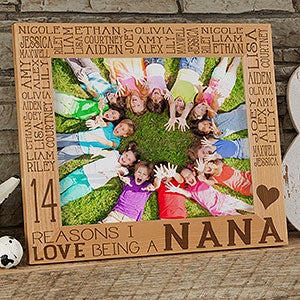 Personalized Wood Picture Frame For Her - Reasons Why - 8x10