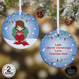 Precious Moments® Personalized Wreath Christmas Ornament