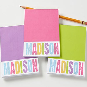 All Mine! Personalized Mini Notepad Set of 3