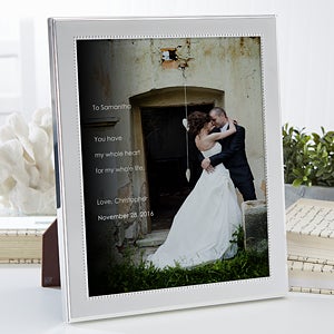 Wedding Sentiments Personalized Photo With Frame- 8 x 10
