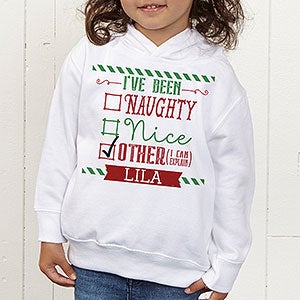 I Can Explain Personalized Christmas Toddler Hooded Sweatshirt