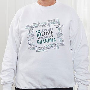 Reasons Why Personalized Apparel - White Sweatshirt - Adult XX-Large - White