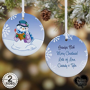 Precious Moments® Personalized Snowman Christmas Ornament