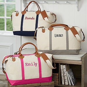 Luxurious Weekender Embroidered Duffel- Name