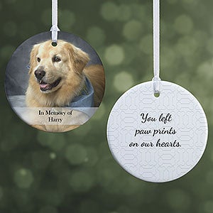 Personalized Pet Christmas Ornament - 2-Sided Pet Photo - 15249