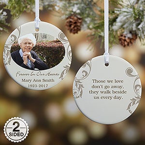 Personalized Photo Memorial Christmas Ornament - In Loving Memory - 2-Sided - Christmas Gifts