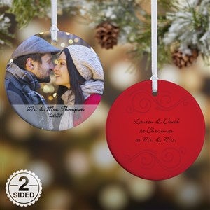 Personalized Photo Sentiments Ornament - 2-Sided