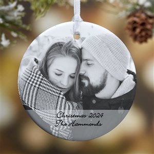 Photo Sentiments Personalized Ornament- 2.85" Glossy - 1 Sided - #15254-1