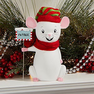 Merry Christmas Mice Keepsake - Adult Red Scarf