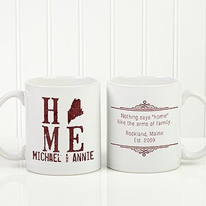 Personalized Romantic Coffee Mug - State Of Love - 11oz.