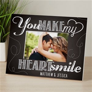 You Make My Heart Smile Personalized Picture Frame 4x6 Tabletop