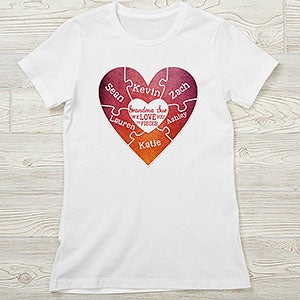 We Love You to Pieces Personalized Next Level Fitted Tee