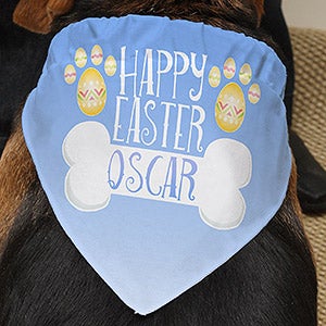 Personalized Spring Dog Bandana - Easter