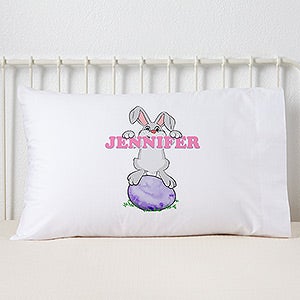 Bunny Love Personalized Pillowcase