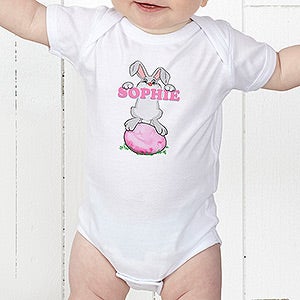 Bunny Love Personalized Baby Bodysuit