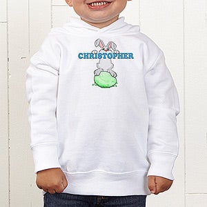 Bunny Love Personalized Toddler Hooded Sweatshirt