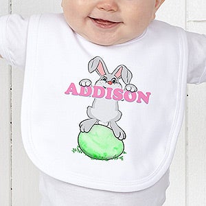 Bunny Love Personalized Bib