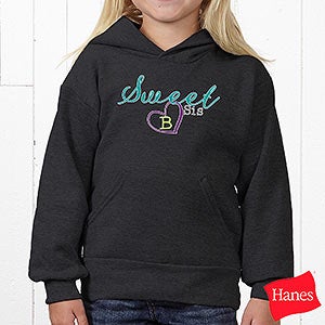 Big/Mid/Lil Sibling Personalized Youth Hooded Sweatshirt