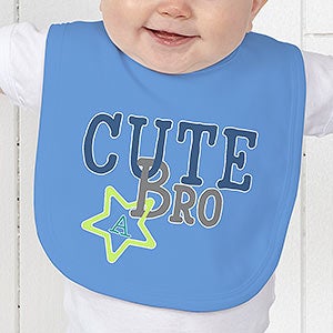 Personalized Baby Bib - Big - Mid - Lil Sibling