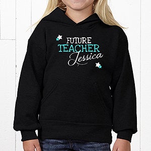 Personalized When I Grow Up Kids Clothes - Youth Hooded Sweatshirt - Youth Medium (8/10) - Black