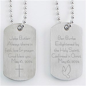 Confirmation Personalized Dog Tag Set - #15411