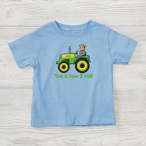 Personalized Farm Tractor Toddler T-Shirt