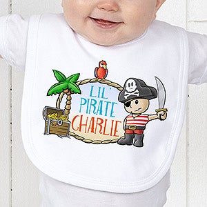 Lil' Pirate Personalized Bib