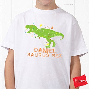 Dinosaur Personalized Hanes® Youth T-Shirt