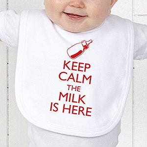 Keep Calm Personalized Bib