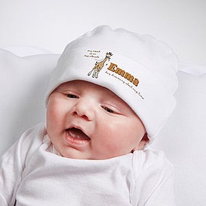 Lovable Giraffe Personalized Hat