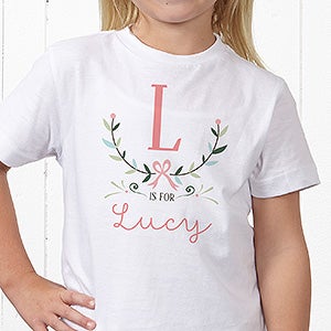 Personalized Girly Chic Clothes - Youth T-Shirt - Youth X-Small (2-4) - White