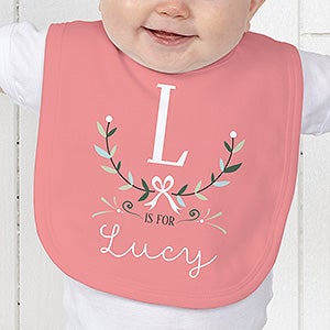 Personalized Baby Bib - Girly Chic